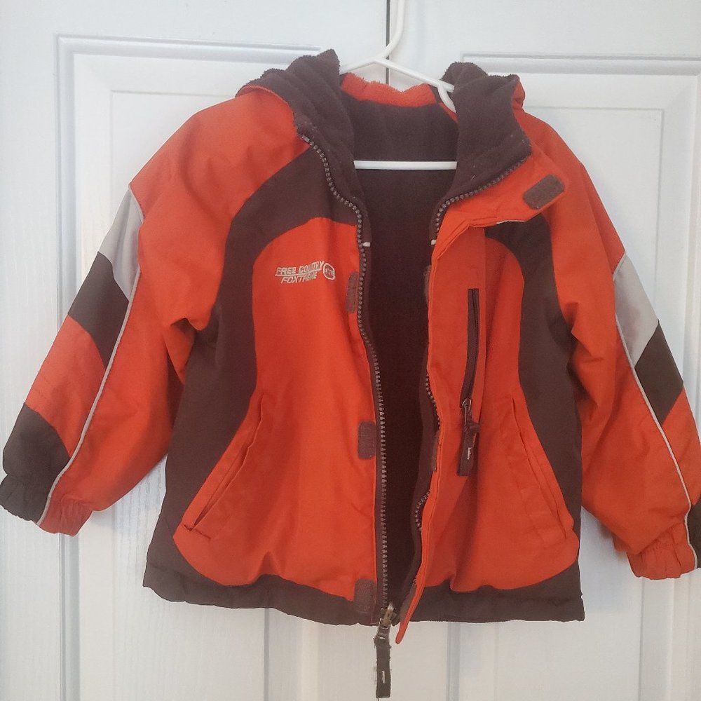 Free Country Kids Jacket - Orange and Brown
